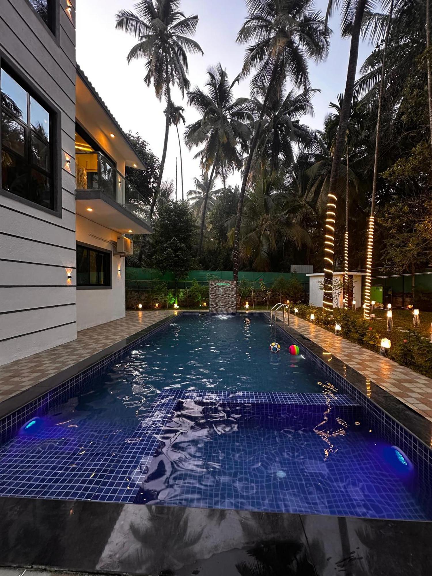 Seas The Day Luxurious 5Bhk Villa 2Min From Awas Beach With Huge Private Pool Алибаг Экстерьер фото
