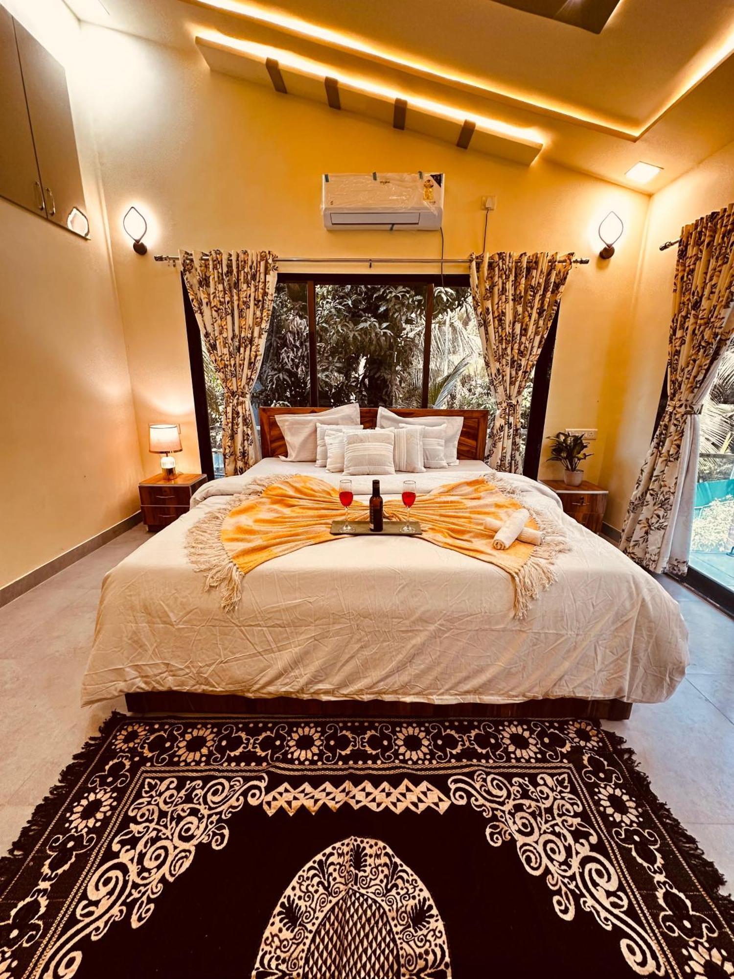 Seas The Day Luxurious 5Bhk Villa 2Min From Awas Beach With Huge Private Pool Алибаг Экстерьер фото